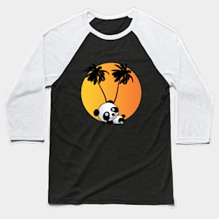 Relaxing Panda Baseball T-Shirt